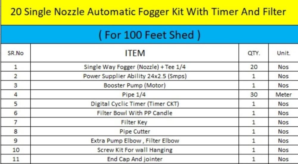Fogger System 25 Single Fogger Automatic Kit - Image 4